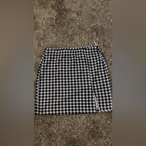 Black & White checkered skirt